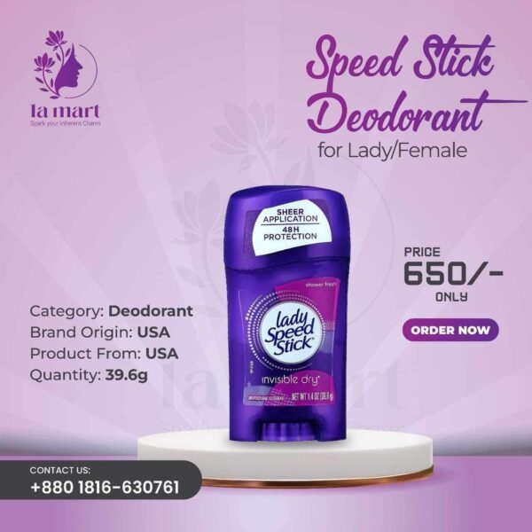 Speed Stick Deodorant for Lady/Female